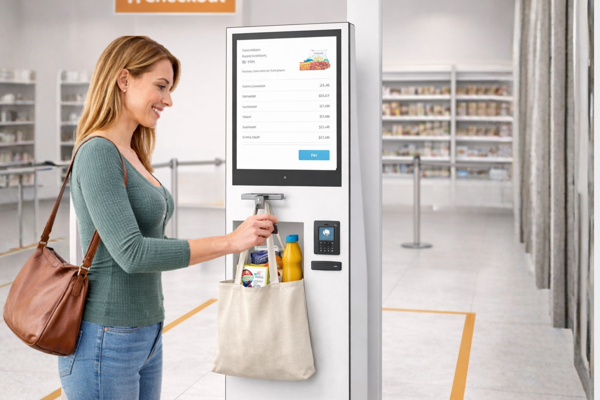 Retail Self Check Out With Shopper