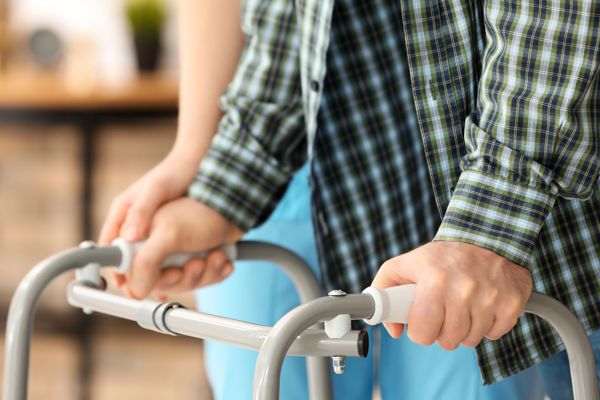 RFID In Healthcare Patient And Staff Walking